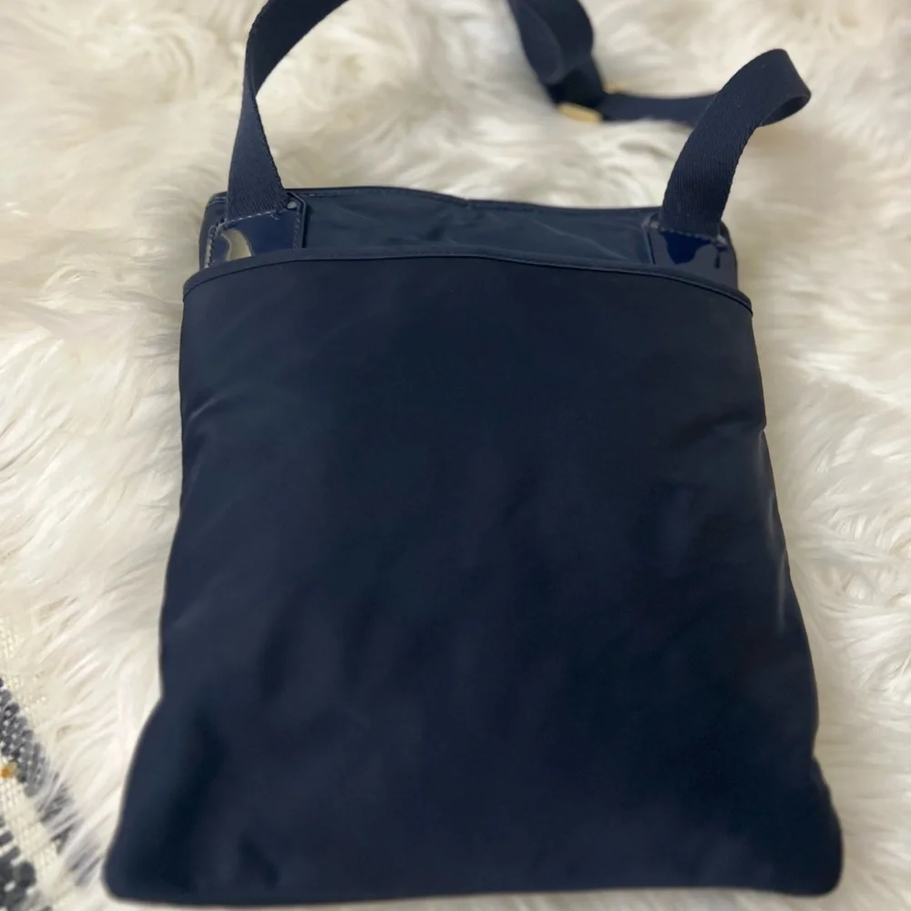 Tory Burch Blue Black Messenger Bag